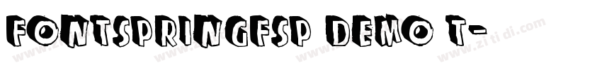 FONTSPRINGFSP DEMO T字体转换